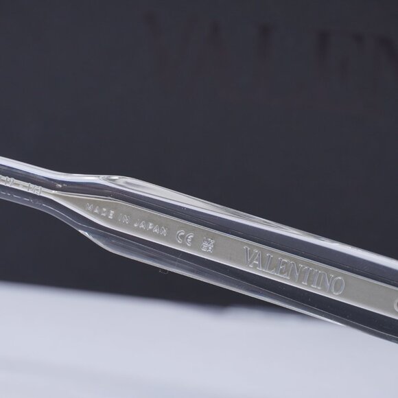 Valentino V-SHARP VLS-134C Rectangle Sunglasses - Transparent\Grey - Picture 7 of 10